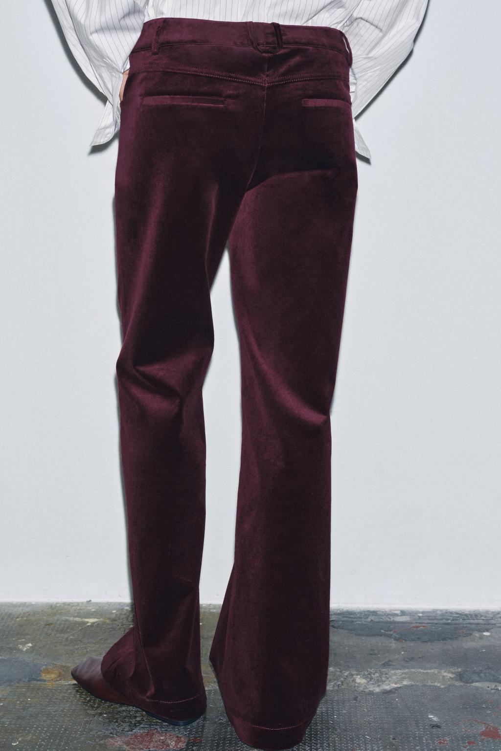 PANTALON ÉVASÉ EN VELOURS ZW COLLECTION