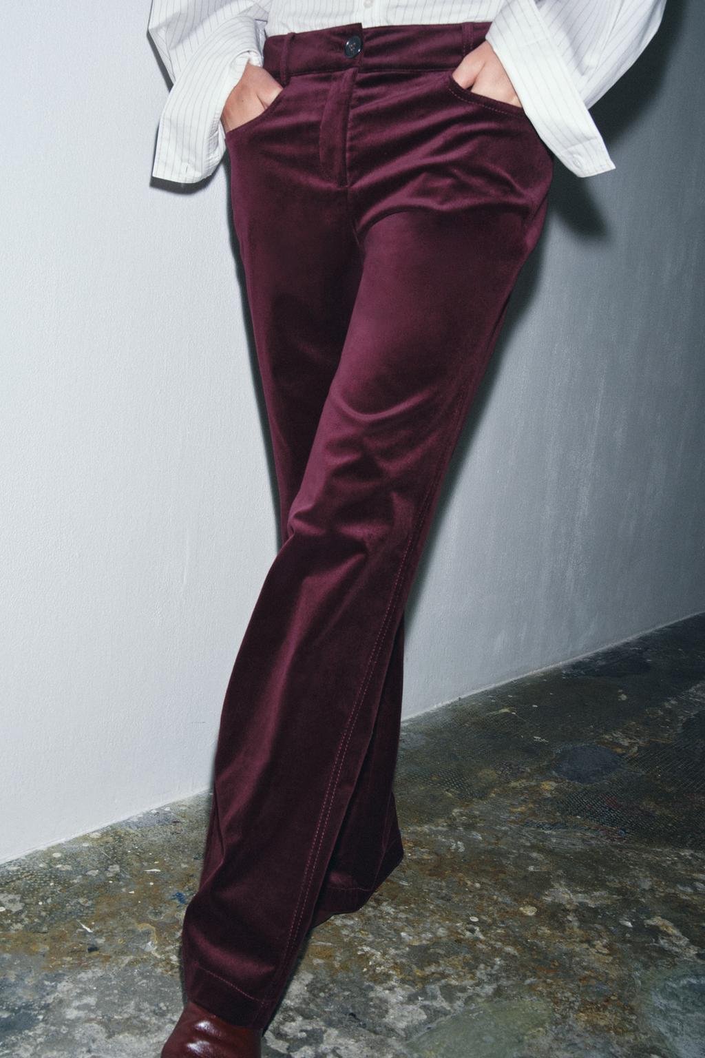 PANTALON ÉVASÉ EN VELOURS ZW COLLECTION