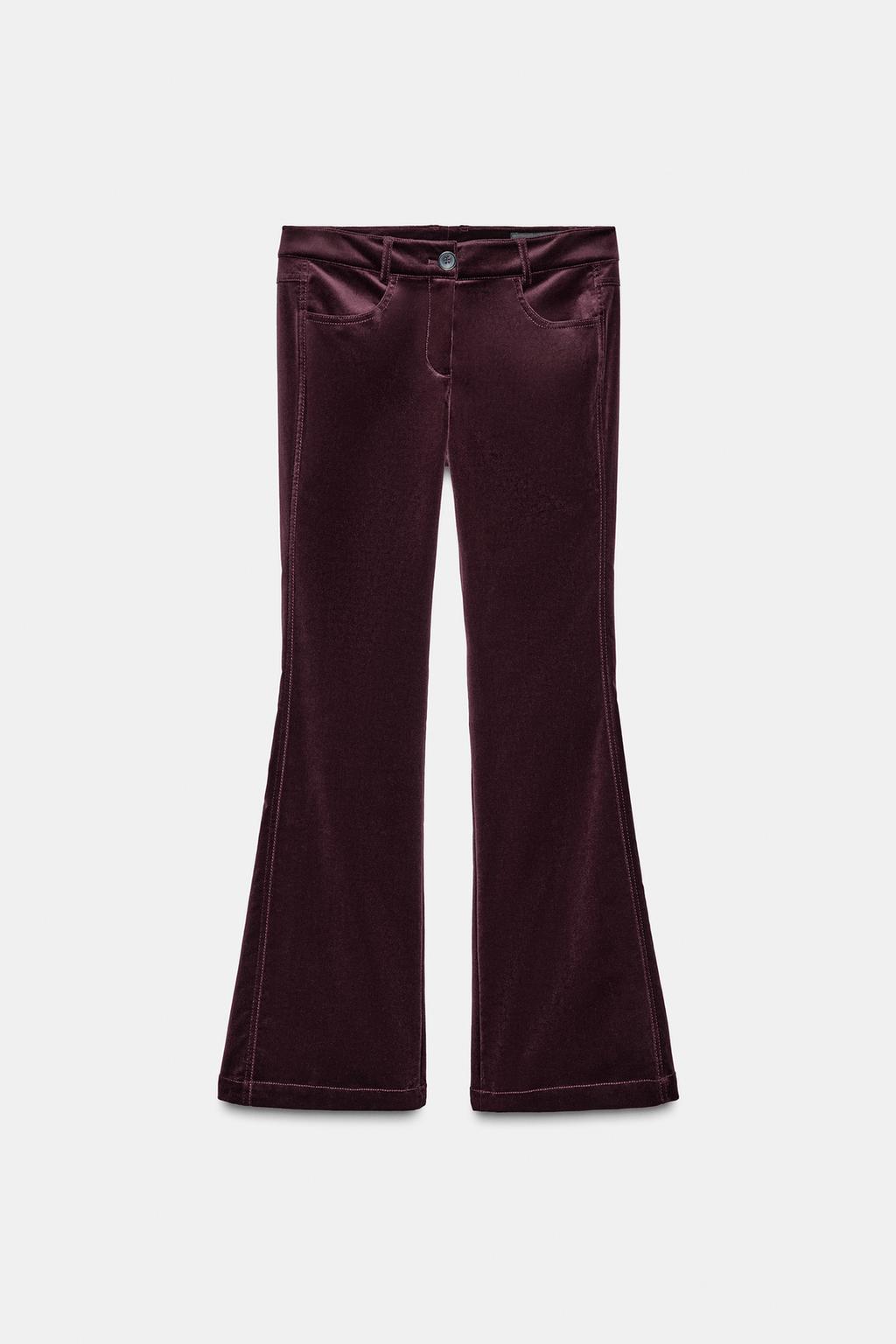 PANTALON ÉVASÉ EN VELOURS ZW COLLECTION
