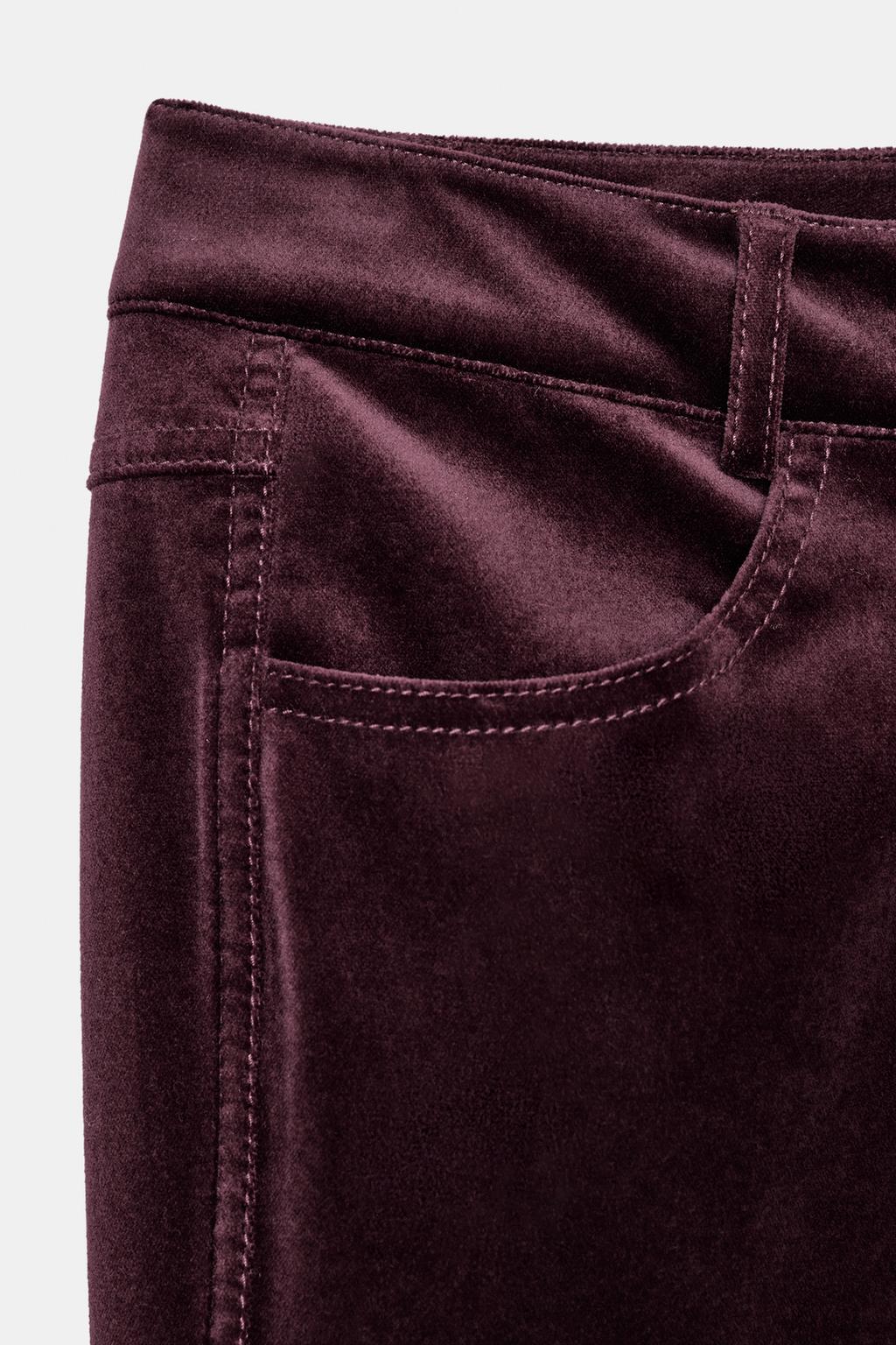 PANTALON ÉVASÉ EN VELOURS ZW COLLECTION