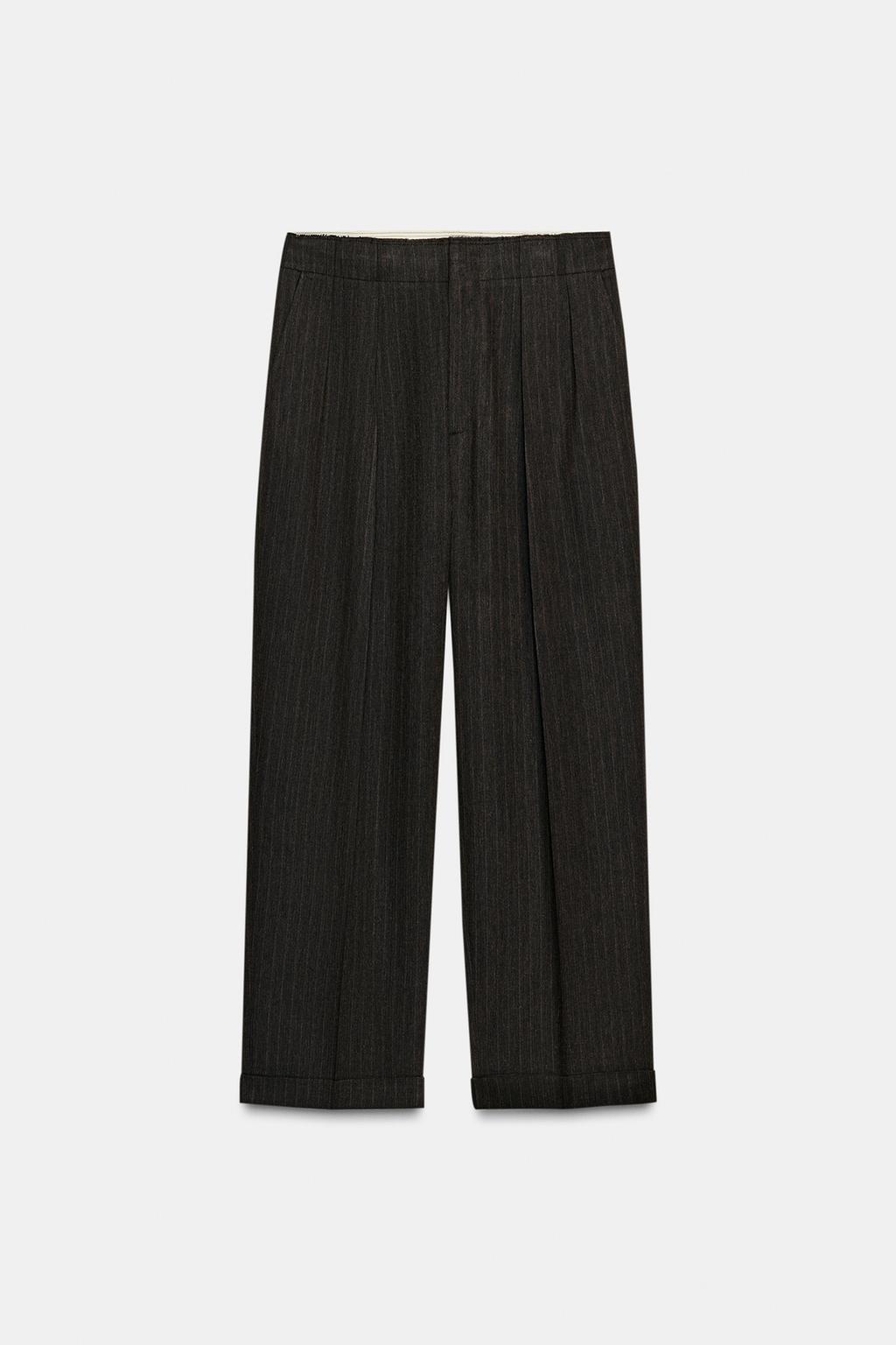 PANTALON CHEVRONS À PINCES ZW COLLECTION
