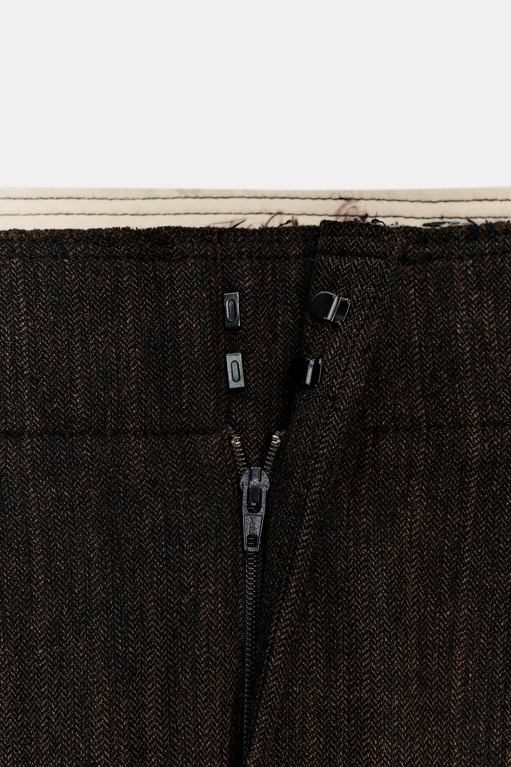 PANTALON CHEVRONS À PINCES ZW COLLECTION