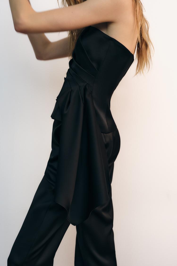 PANTALON DROIT SATINÉ