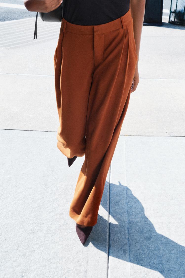 ZW COLLECTION DARTED TROUSERS