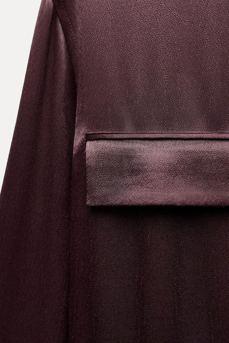 CHEMISE SATINÉE À POCHES COLLECTION ZW