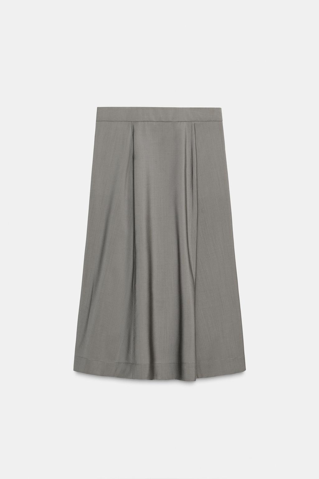 JUPE ASYMÉTRIQUE EN LAINE W COLLECTION