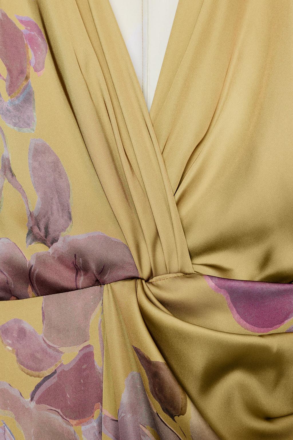 ROBE MIDI IMPRIMÉE SATINÉE