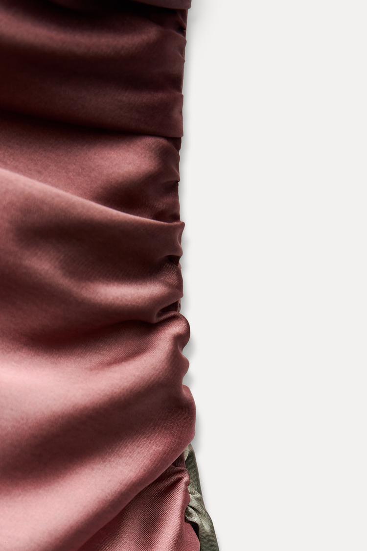 ROBE MIDI TIE & DYE SATINÉE