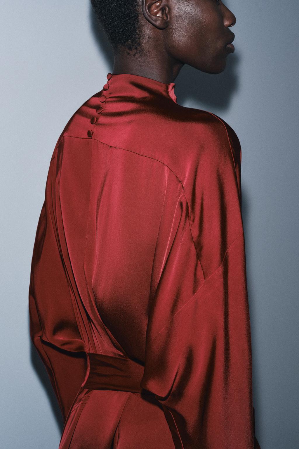 ROBE SATINÉE À NŒUD ZW COLLECTION