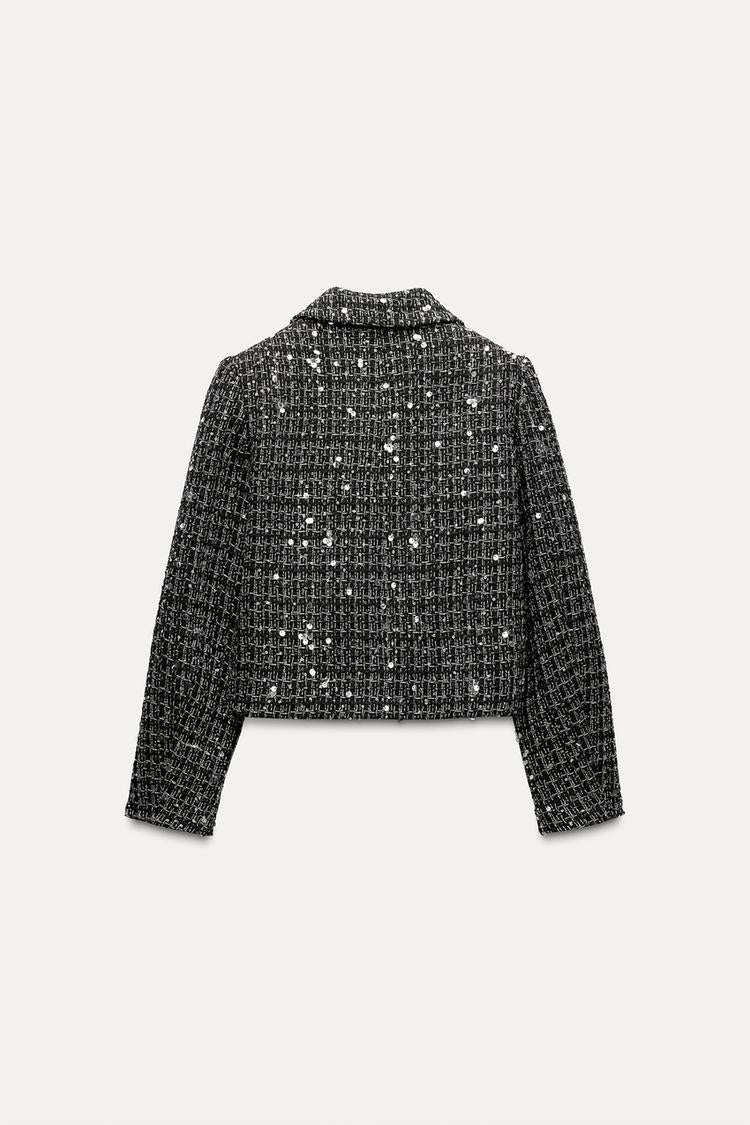 BLAZER STRUCTURÉ AVEC SEQUINS