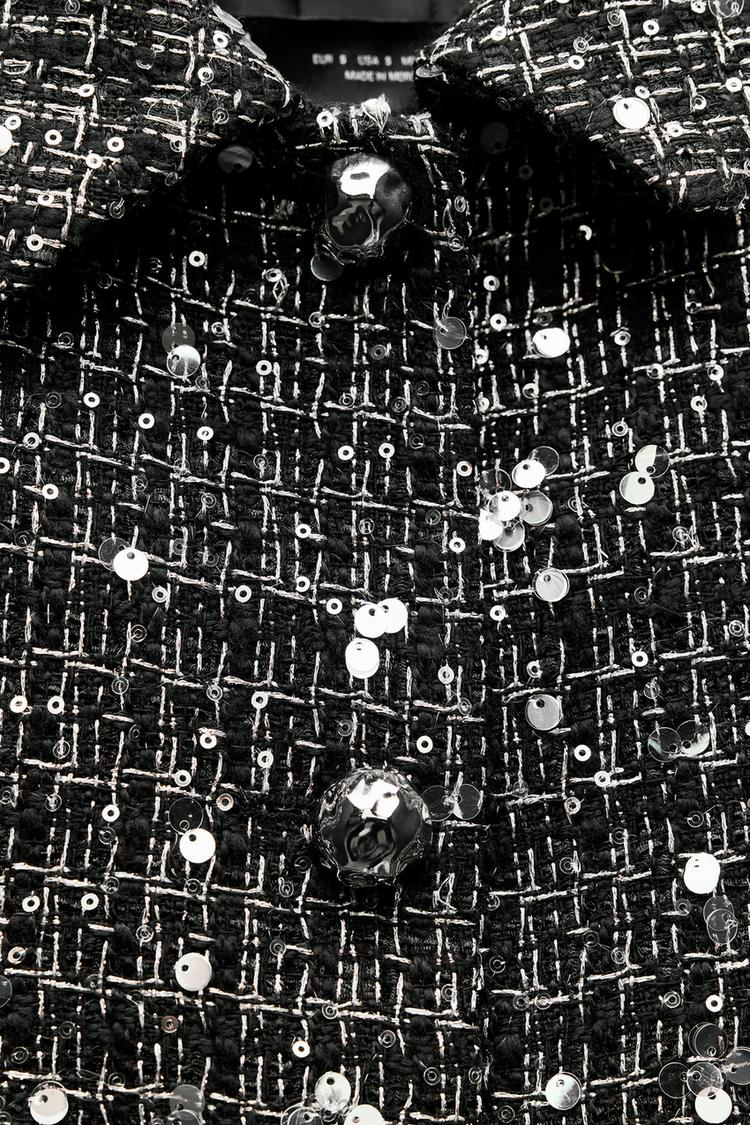 BLAZER STRUCTURÉ AVEC SEQUINS
