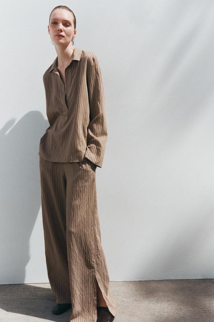 PANTALON DE PYJAMA À RAYURES ZW COLLECTION