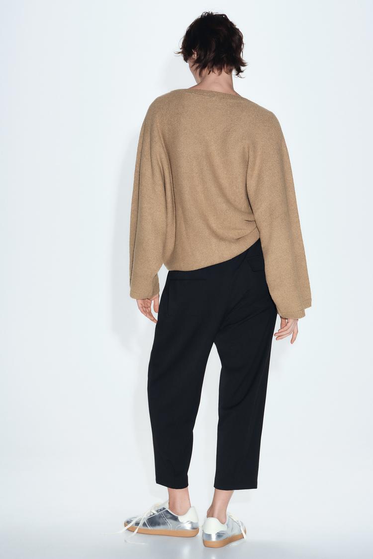 PANTALON CARROT PLIS BAS