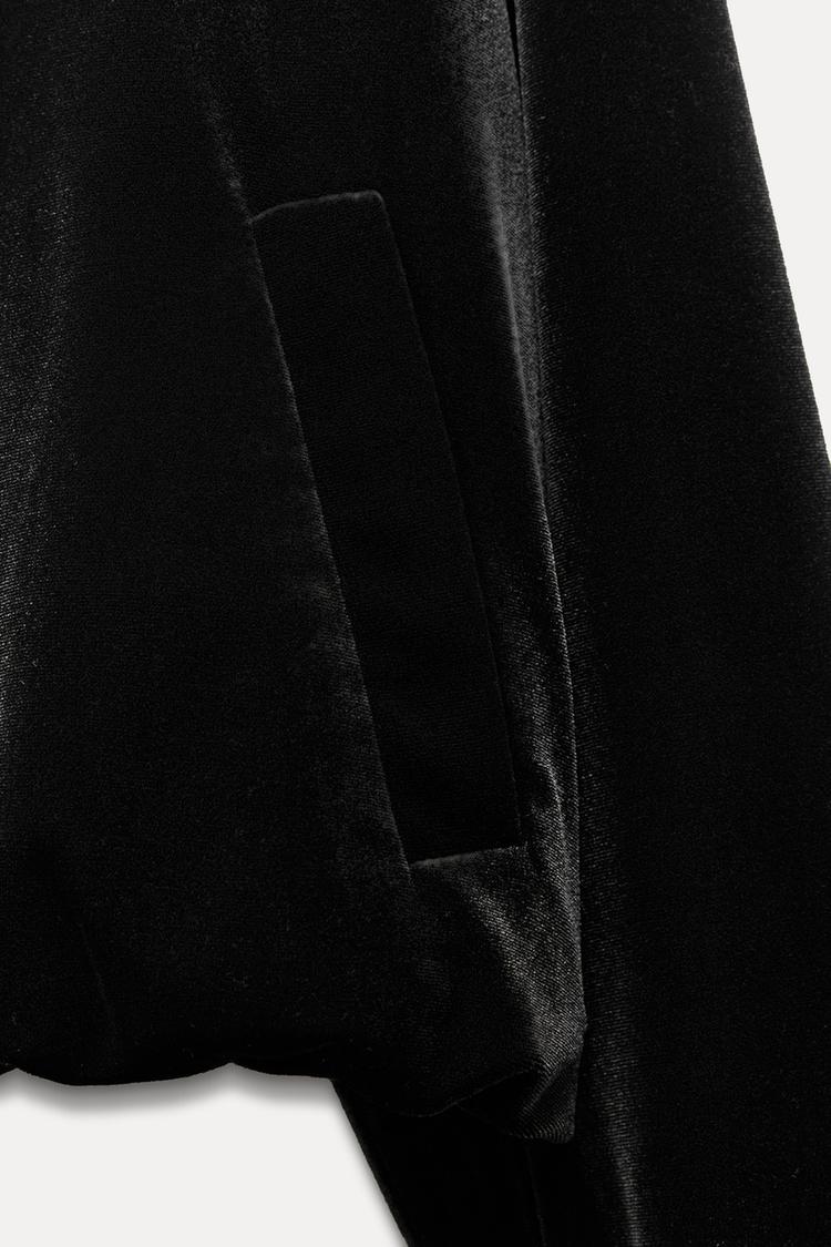 ENSEMBLE BLOUSON BOMBER | PANTALON LARGE EN VELOURS