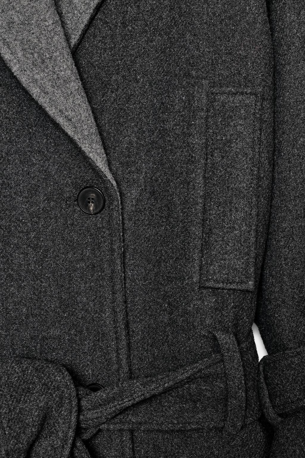 MANTEAU COURT AVEC CEINTURE ZW COLLECTION LIMITED EDITION