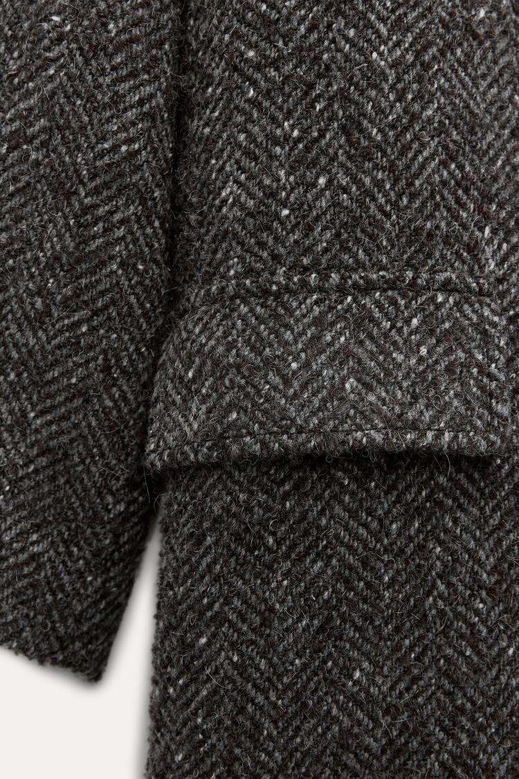 MANTEAU OVERSIZE AVEC ÉCHARPE ZW COLLECTION