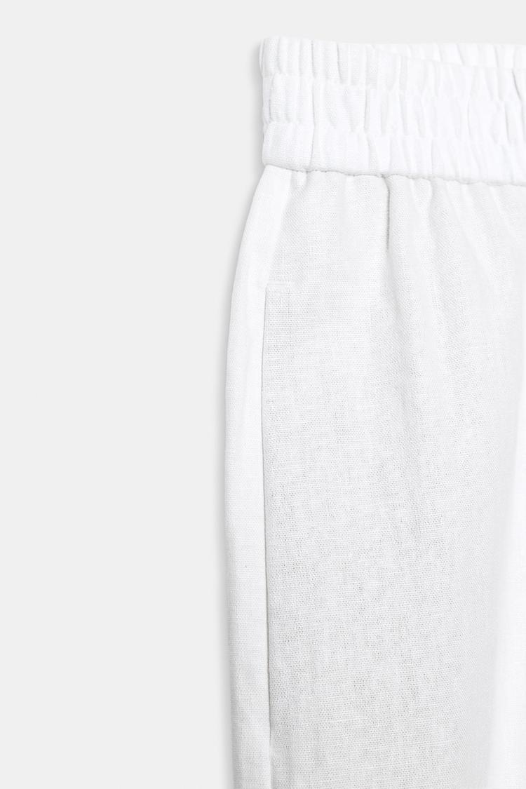 PANTALON DROIT AVEC LIN