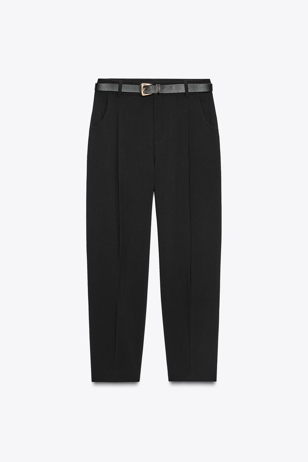 PANTALON À PINCES SANS CEINTURE