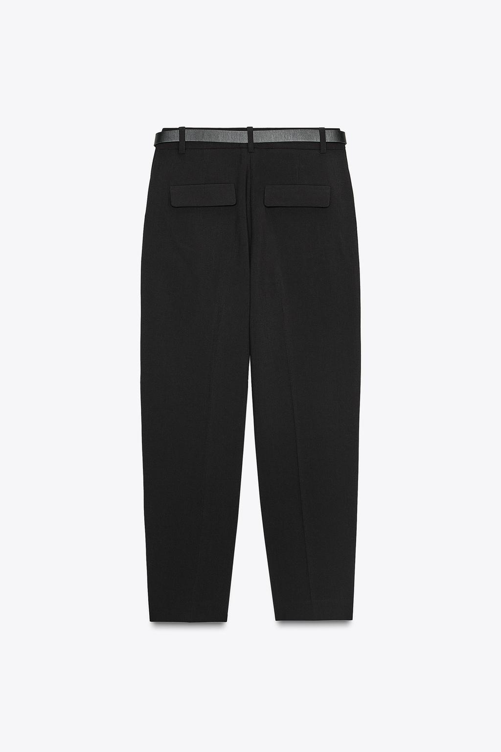 PANTALON À PINCES SANS CEINTURE