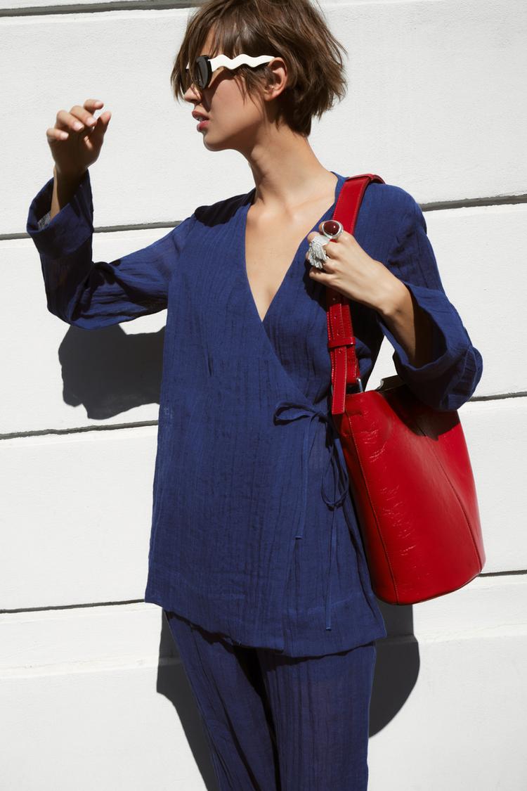 ZW COLLECTION FLOWING LINEN KIMONO
