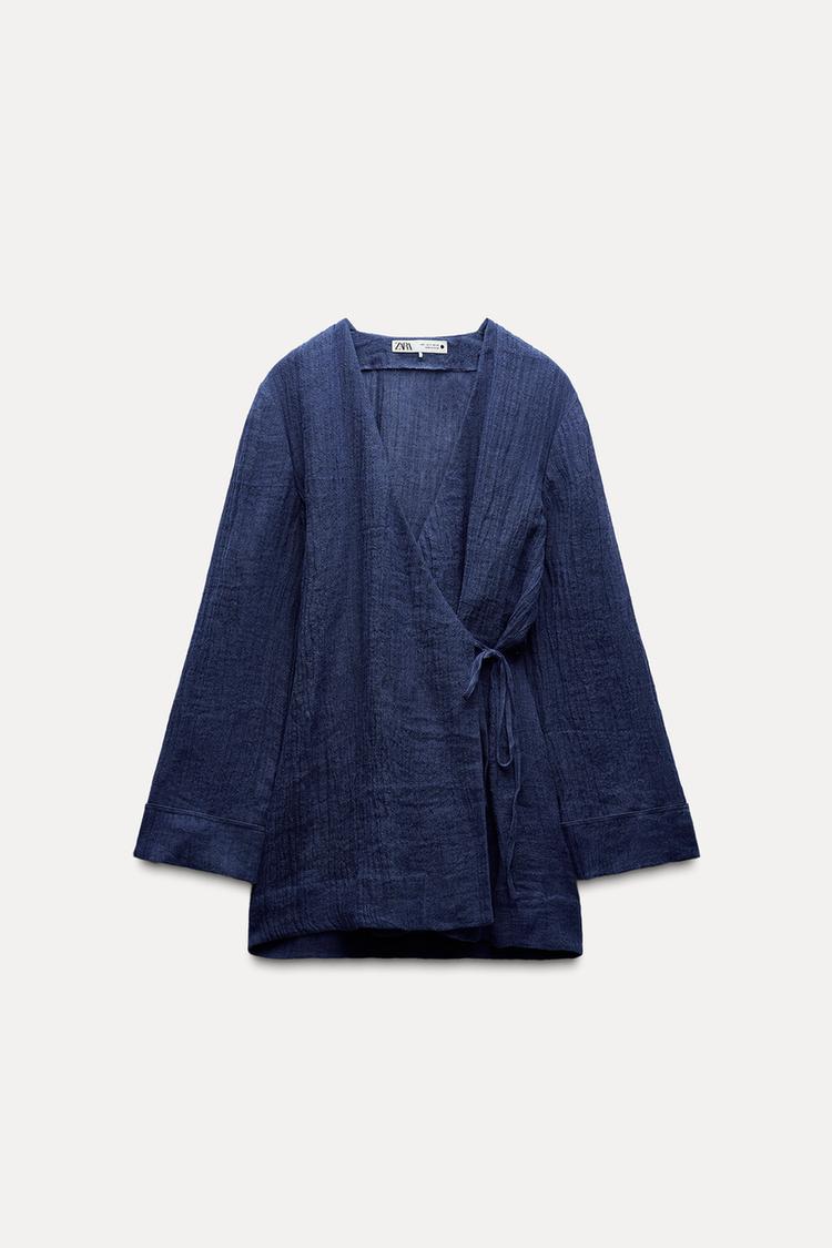ZW COLLECTION FLOWING LINEN KIMONO