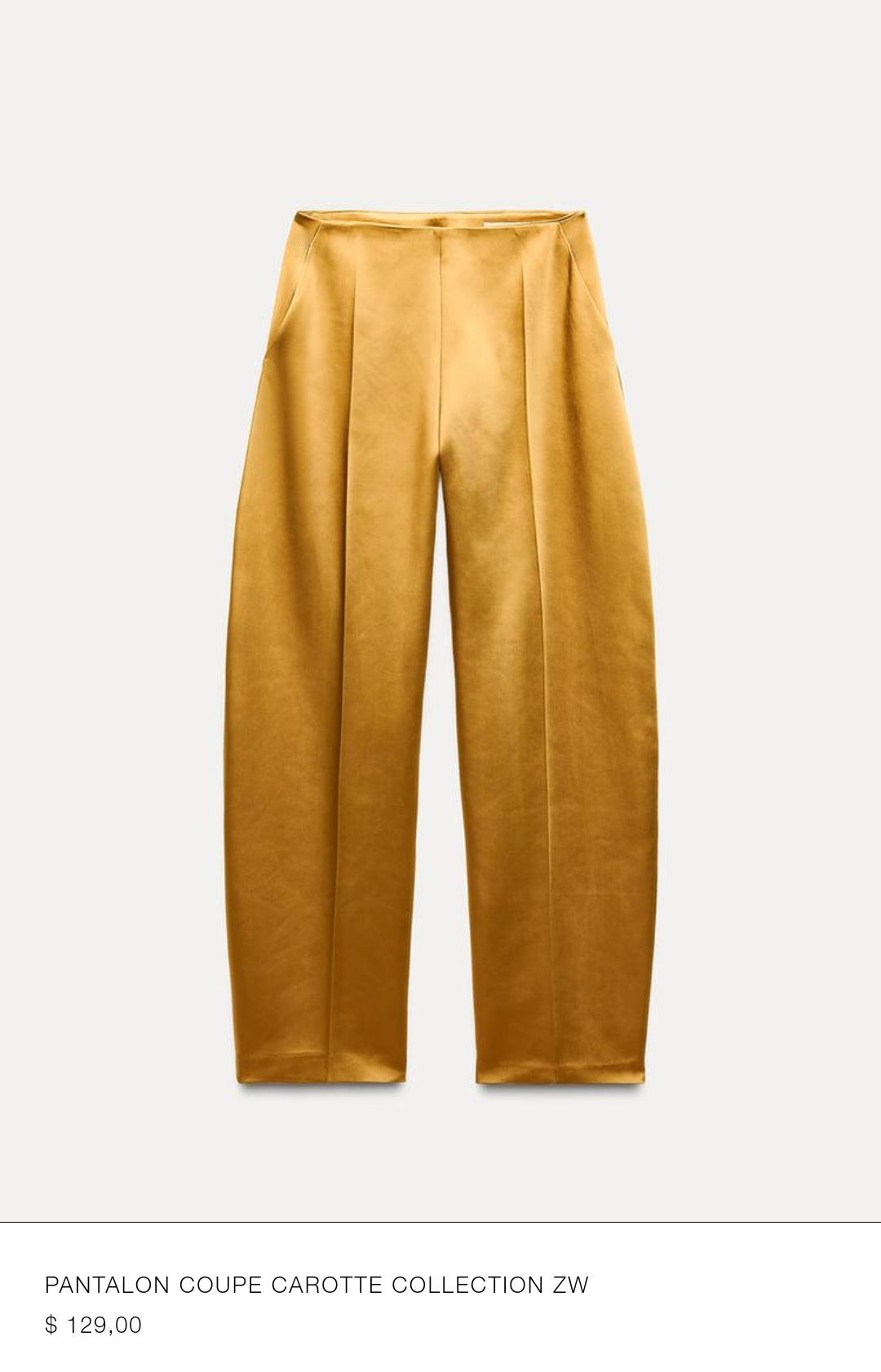 PANTALON COUPE CAROTTE COLLECTION ZW