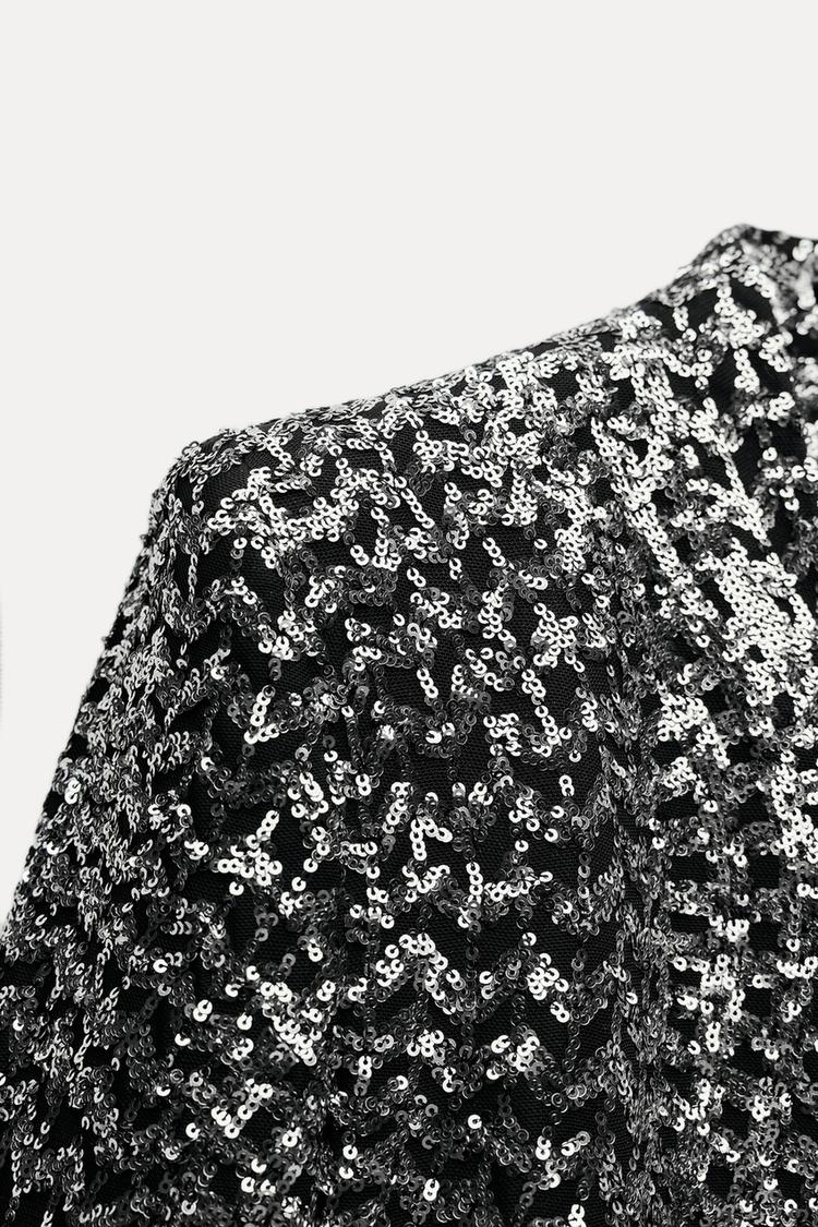 VESTE SANS RABAT SEQUINS
