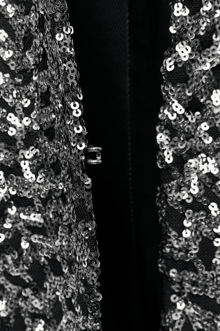 VESTE SANS RABAT SEQUINS
