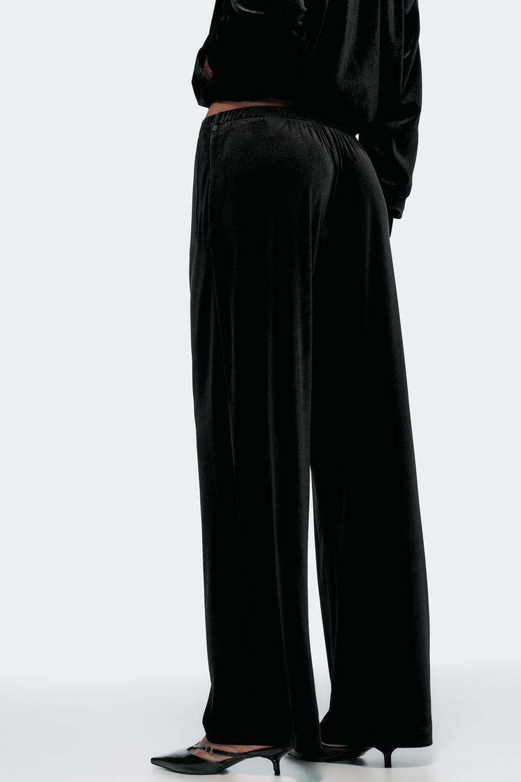 ENSEMBLE BLOUSON BOMBER | PANTALON LARGE EN VELOURS