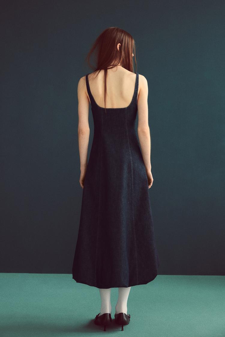 ROBE EN DENIM TRF BALLON