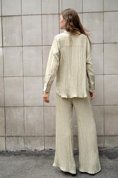 PANTALON PORTEFEUILLE EFFET PLISSÉ