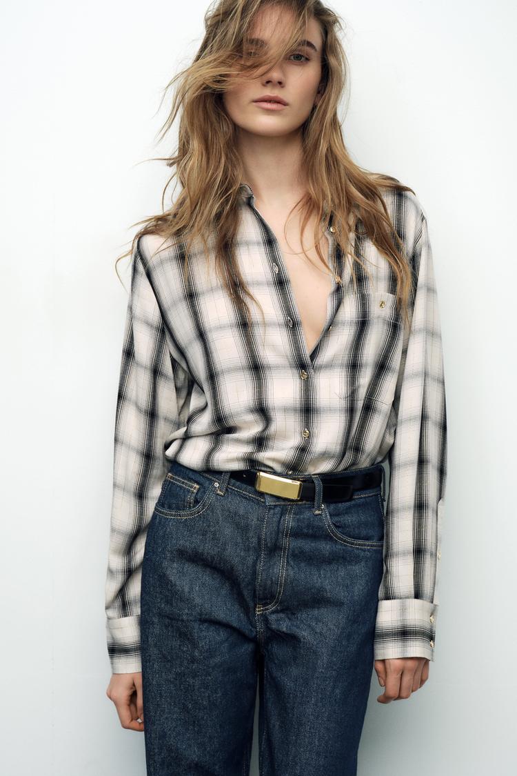 CHEMISE OVERSIZE À CARREAUX