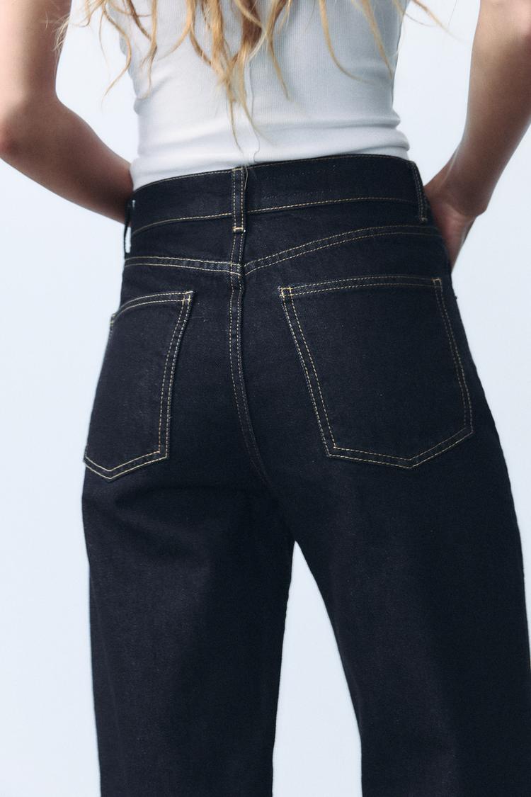 JEAN TRF COUPE LARGE TAILLE HAUTE ET LONG