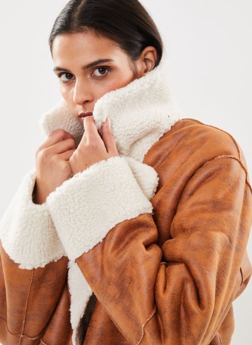 VILA WENDBARER - SHORT COAT -CARAMEL