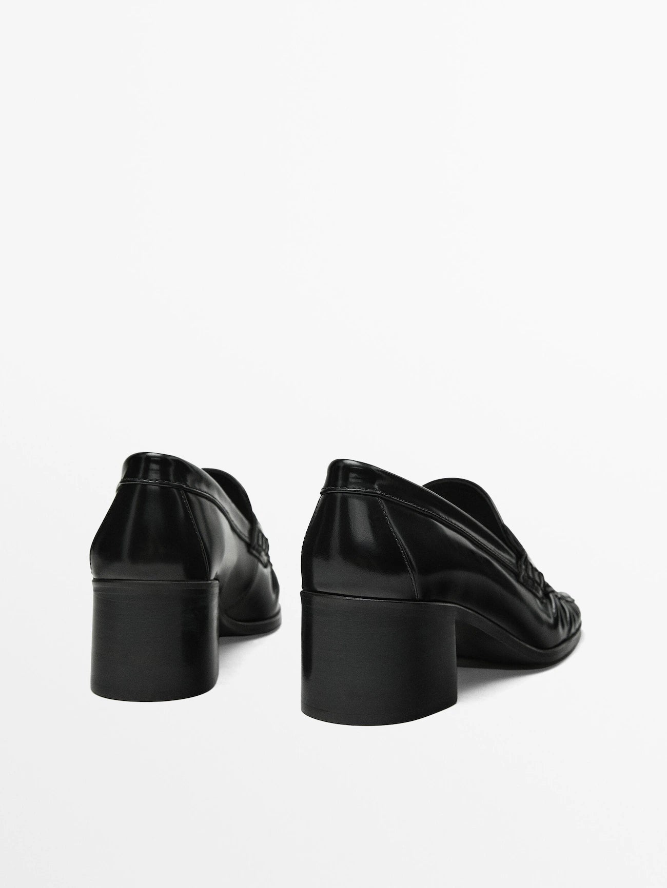 MASSIMO DUTTI MOCASSINS À TALON ET BOUT CARRÉ