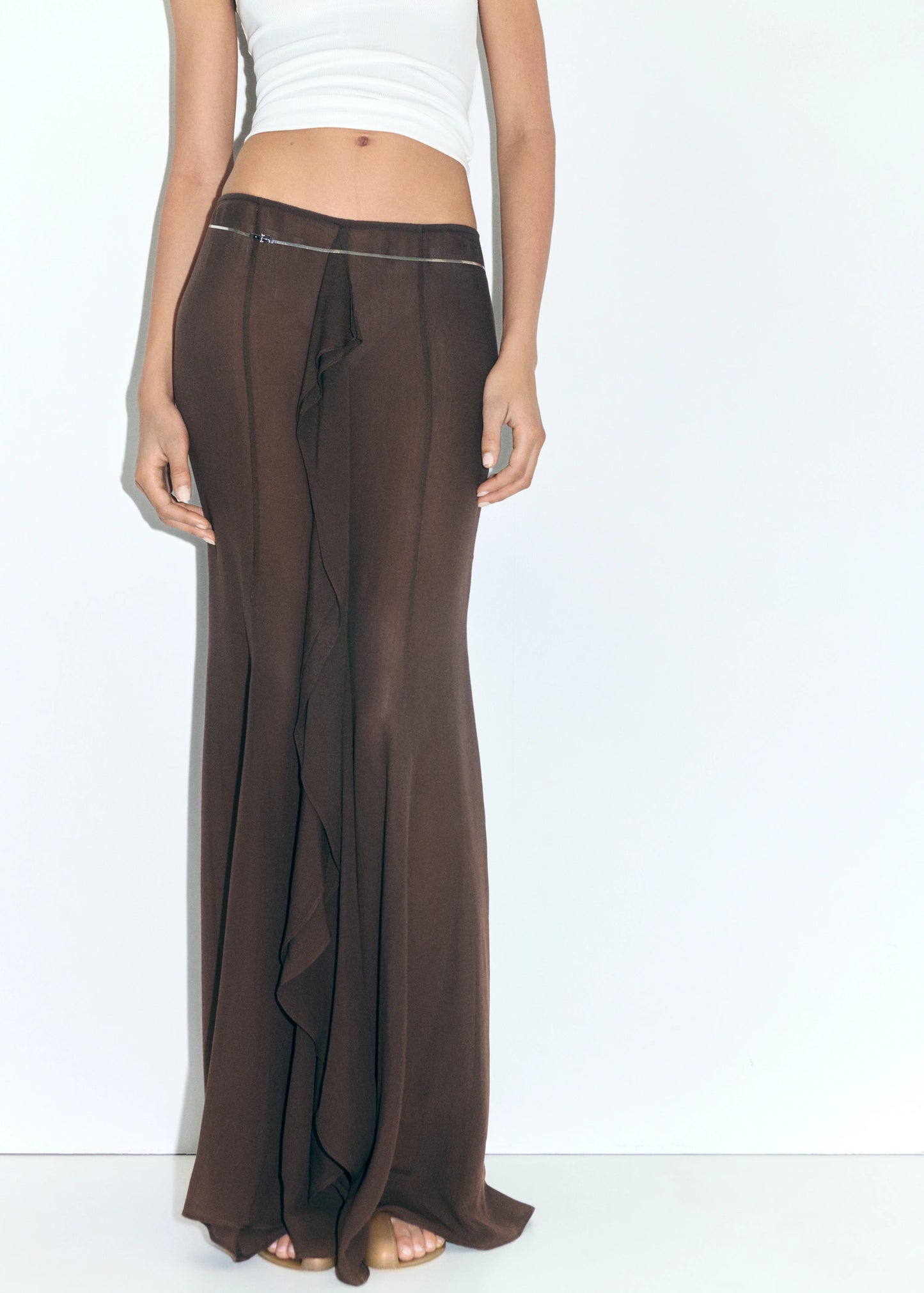 SUPRIYA LELE X MANGO JUPE MAXI DÉTAIL VOLANTS