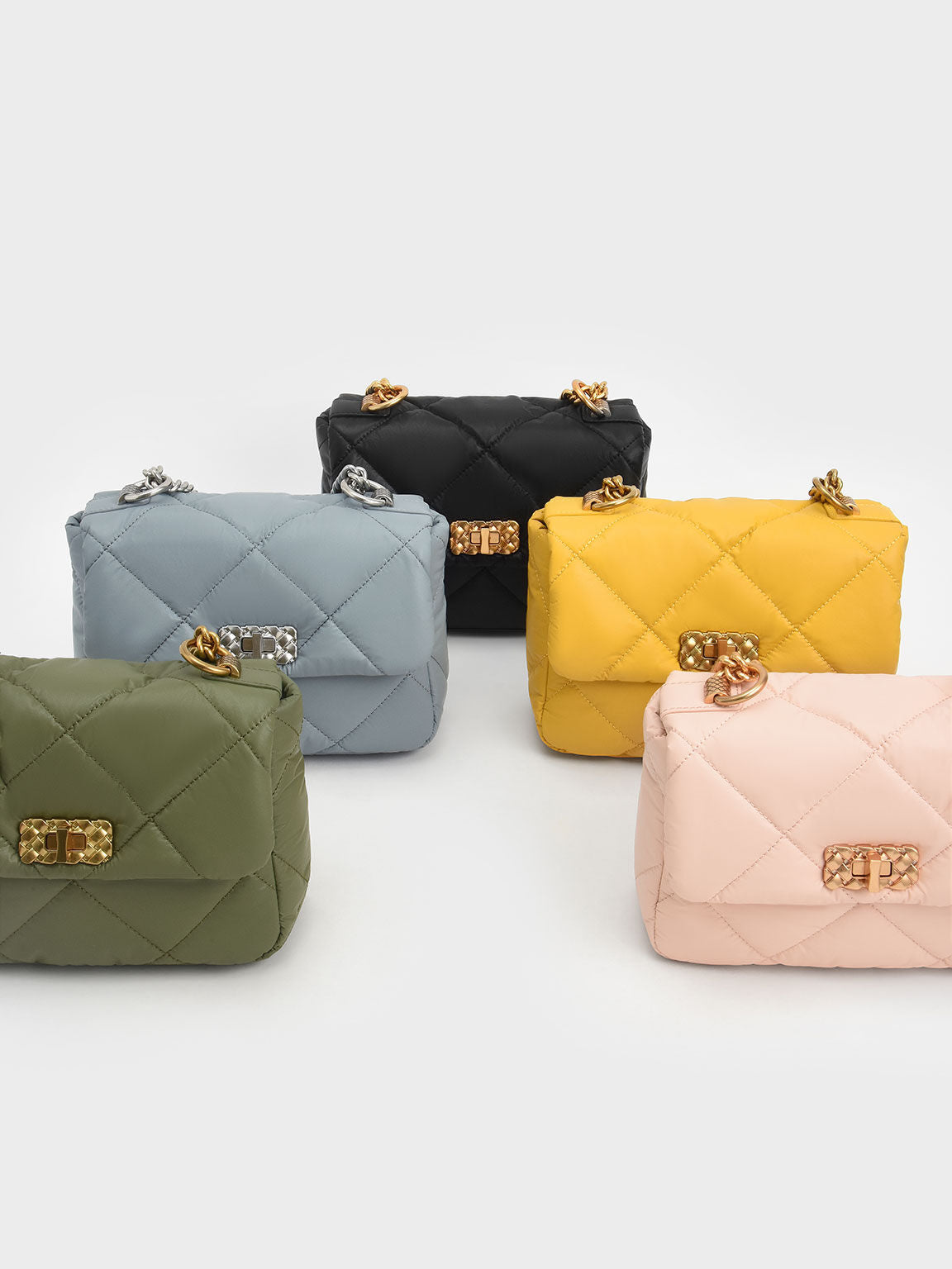 CHARLES & KHEITH SAC PORTÉE ÉPAULE REMBOURRÉ PAFFUTO 🩷