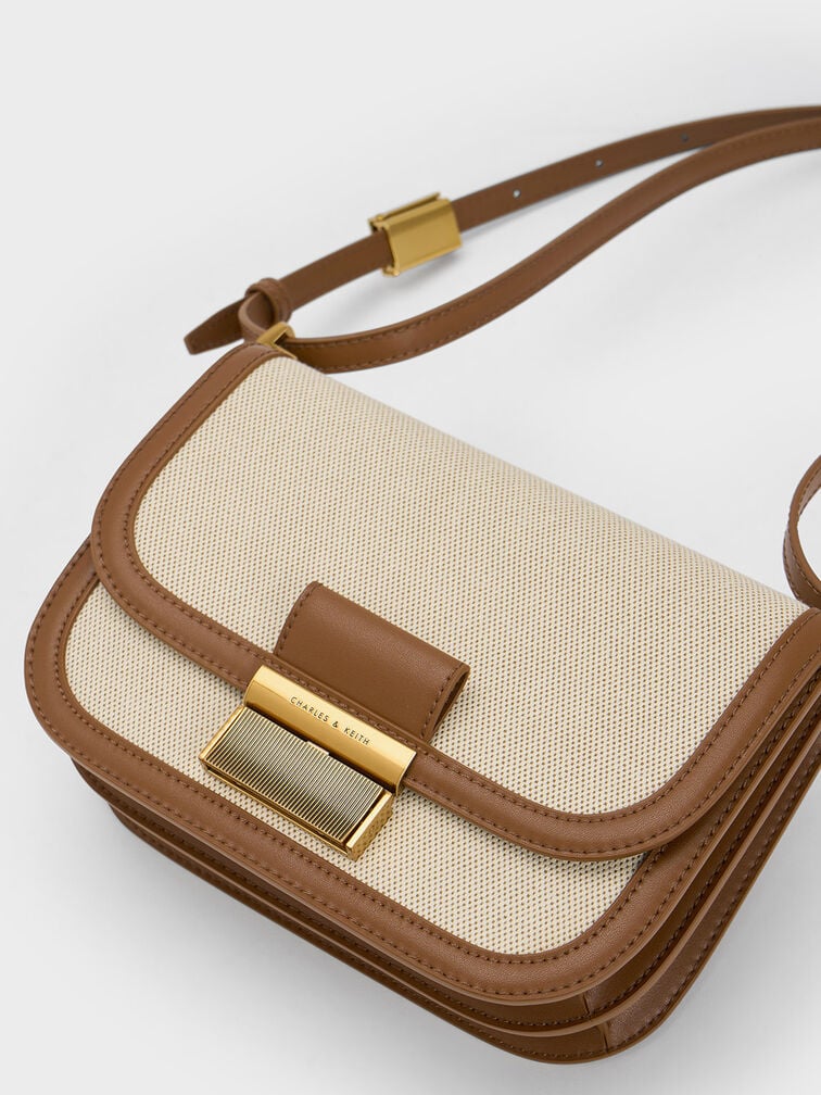 CHARLES & KEITH SAC BANDOULIÈRE EN TOILE CHARLOT