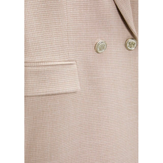 VESTE LONGUE À DOUBLE BOUTONNAGE PINK