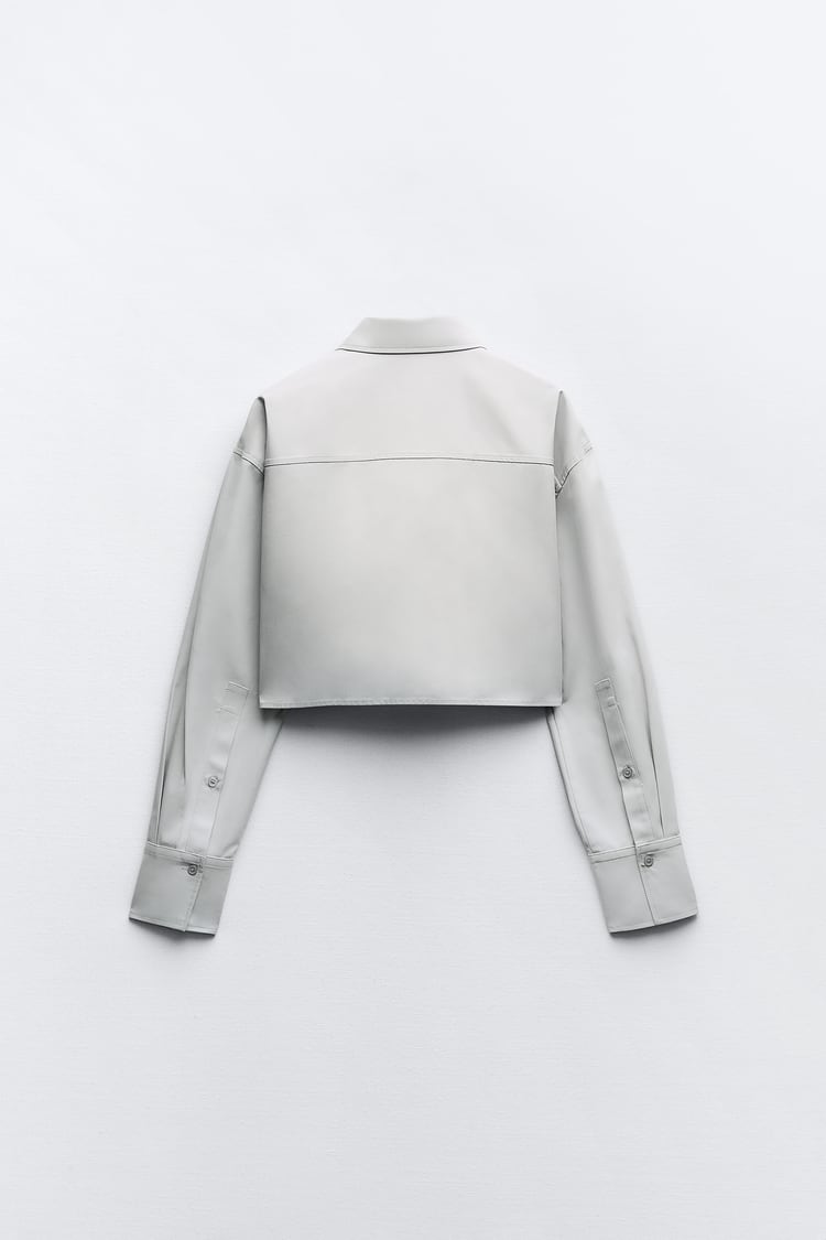 CHEMISE COURTE EN GABARDINE