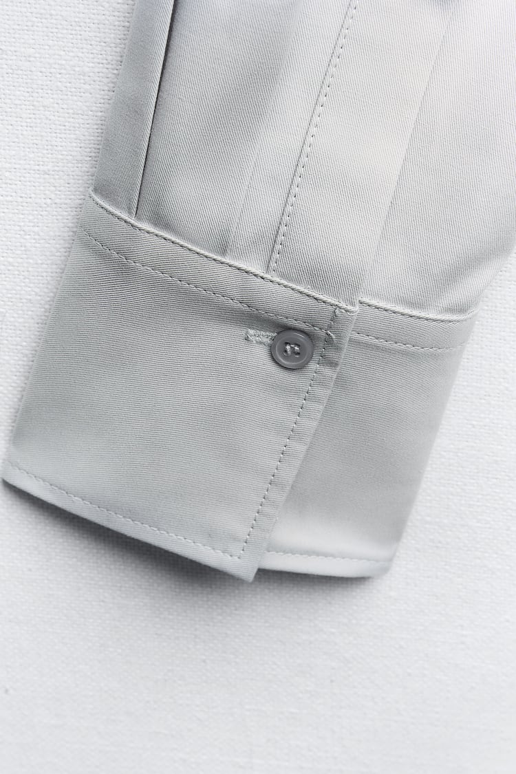 CHEMISE COURTE EN GABARDINE