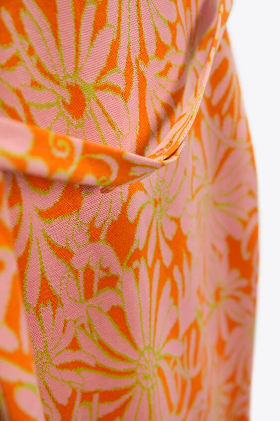 JACQUARD DRE WITH BELT
