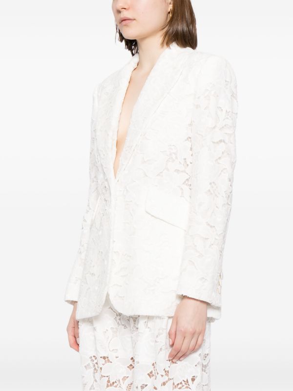 ENSEMBLE BLAZER | PANTALON EN DENTELLE AVEC ÉPAULETTES
