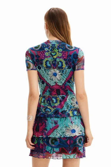 ROBE COURTE VOLANTS DESIGUAL