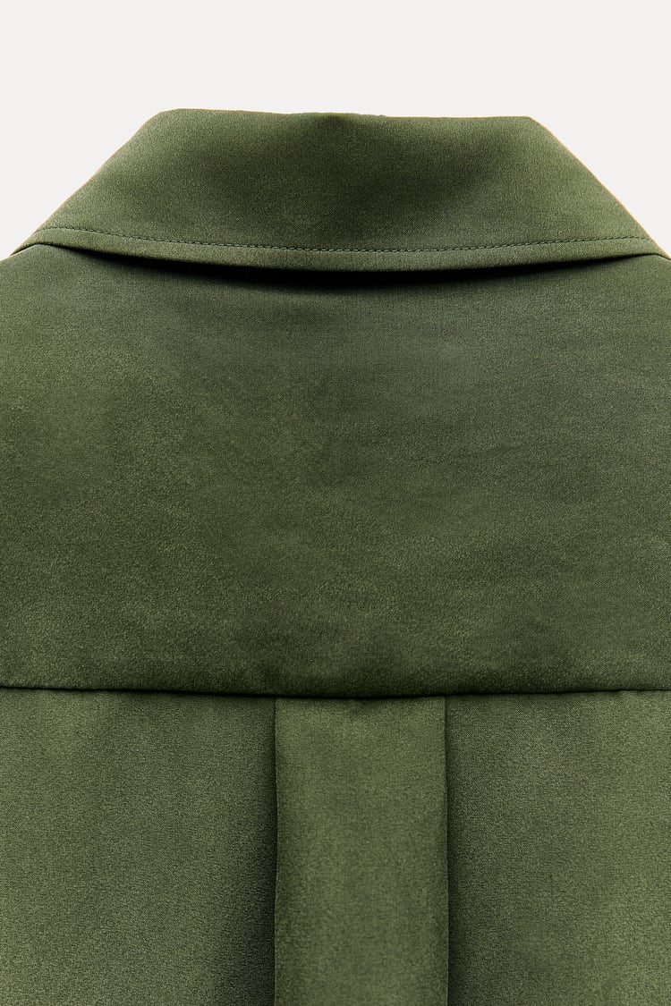 CHEMISE 100% SOIE À OURLET ASYMÉTRIQUE COLLECTION ZW