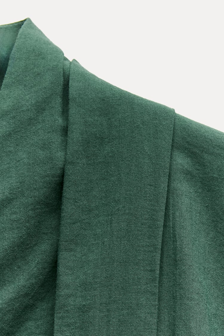 CHEMISE À PLIS AVEC CEINTURE COLLECTION ZW
