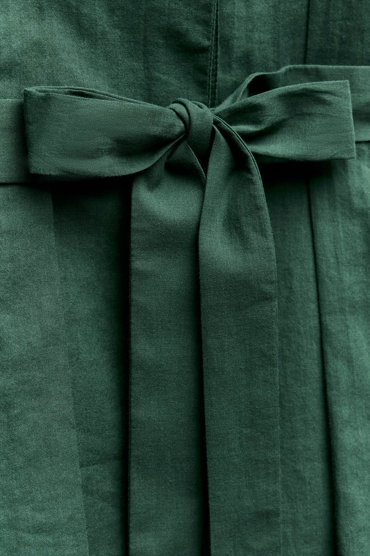 CHEMISE À PLIS AVEC CEINTURE COLLECTION ZW