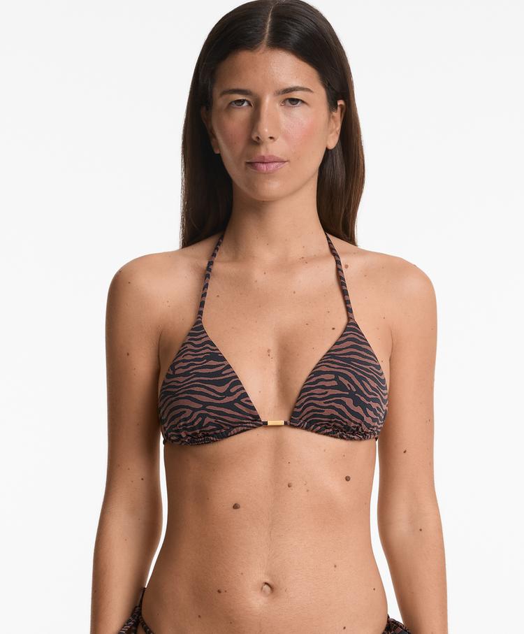 OYSHO HAUT TRIANGLE | MEDIUM-COVERAGE JACQUARD TIE BIKINI BRIEFS