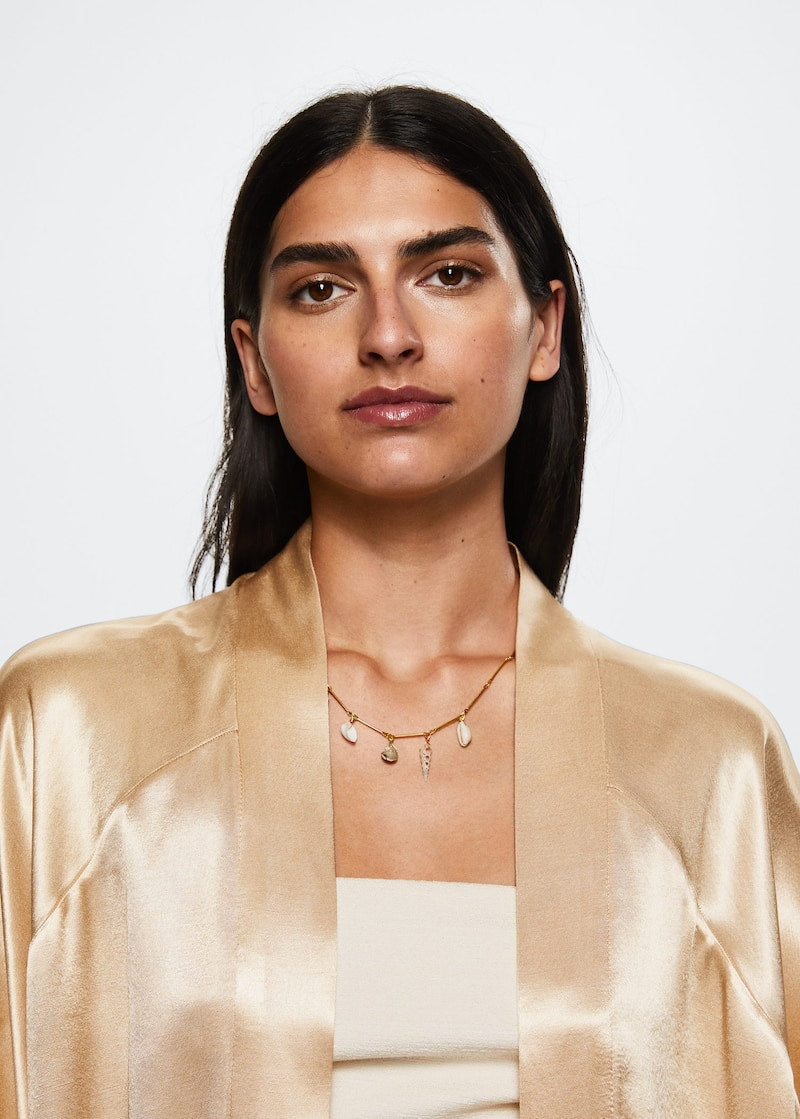 MANGO CAFTAN SATINÉ