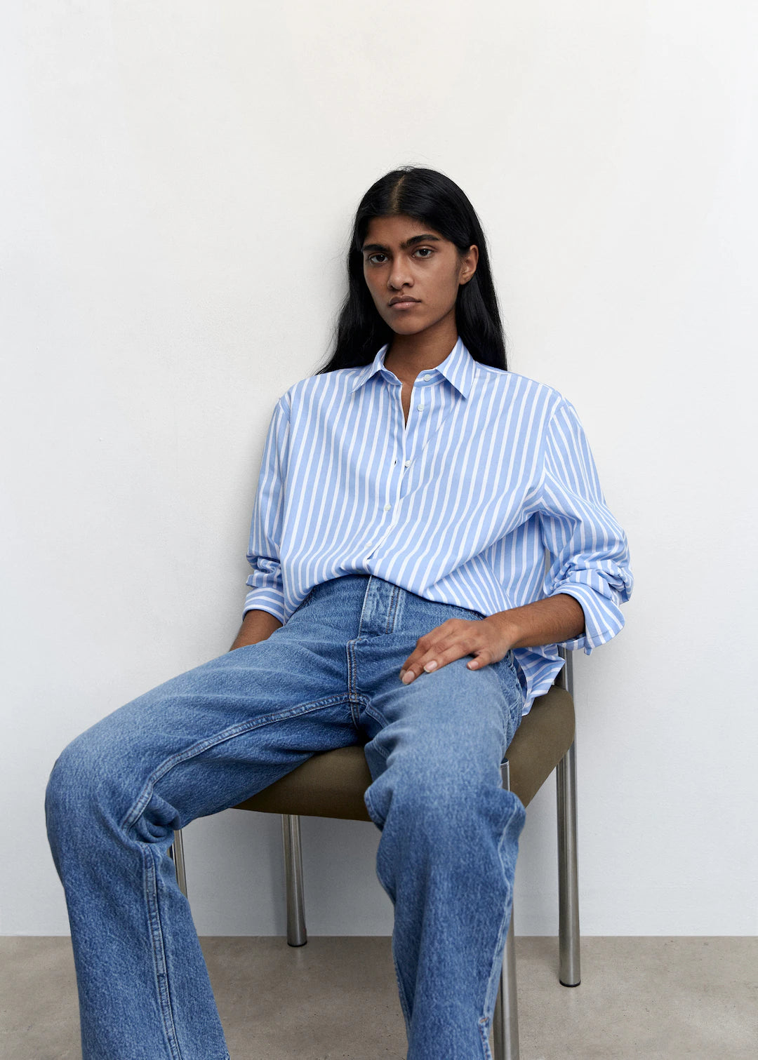 CHEMISE OVERSIZE À RAYURES